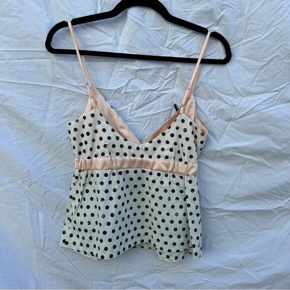 NWT Pinko Black and White Polka Dot Pajama Set Shorts and Tank Size 2 - Picture 8 of 16